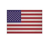 Écusson U24 - Drapeau des États-Unis - Thermocollant ou à coudre - 9 x 6 cm