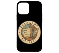 Écusson Vintage du Delaware, Établi en 1787 Coque pour iPhone 12 Mini