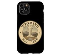 Écusson Vintage du Wyoming 1890 pour Aventure Extérieure Coque pour iPhone 11 Pro