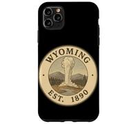 Écusson Vintage du Wyoming 1890 pour Aventure Extérieure Coque pour iPhone 11 Pro Max