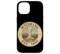 Écusson Vintage du Wyoming 1890 pour Aventure Extérieure Coque pour iPhone 14