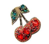 Écussons à coudre faits à la main en forme de cerises avec strass étincelants pour mettre en valeur vos chemises, jeans et sacs