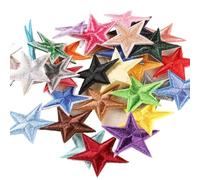 Écussons Brode Ensemble de patchs mixtes aléatoires, 30 pièces, brodés mignons dessin animé, for bricolage, travail manuel, vêtements, autocollants, couture(Antique Silver)