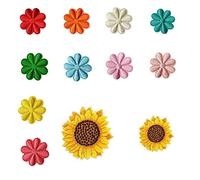 Écussons Brodés À Repasser Small Flower Embroidered Cloth Stickers Accessories Patch Stickers Embroidered Cloth Label Stickers Cloth Diy Hand Account Stickers Children Clothes Decoration 12Pcs