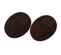 Écussons ovales à coudre, Patchs de réparation ovales for coude et genou, 10 pièces(Dark coffee)