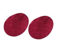 Écussons ovales à coudre, Patchs de réparation ovales for coude et genou, 10 pièces(Red)
