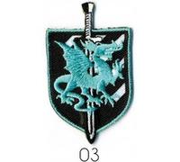 Ecussons Thermocollant Blason Dragon 6 X 3,5 cm - Mediac(...) - 03 Bleu 03 Bleu G