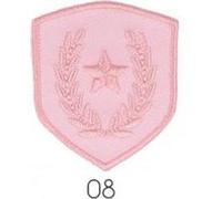 Ecussons Thermocollant Blason Etoile et Laurier 3,5 X 4 cm - Mediac(...) - Rose Rose G