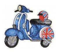 Ecussons Thermocollant Transport de Collection 3,5 X 6 cm - Mediac(...) - Vespa Bleu Vespa Bleu G