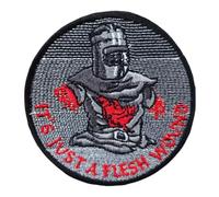 Écussons Velcro avec inscription « IT'S JUST A FLESH WOUND » - Broderie - Autocollant militaire - Pour vêtements tactiques, sac à dos, casquette de baseball