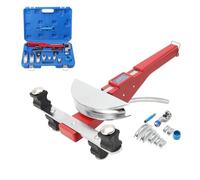 ECUTEE Cintreuse manuelle de tuyaux en cuivre multicouche 0-90 degrés Tube en cuivre Kit de cintrage de tuyau en aluminium avec coupe-tube Outil d'ébavurage 7 têtes de cintrage