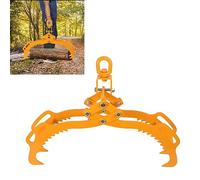 ECUTEE Pince Forestière pour Troncs d'Arbres jusqu'à 720 mm (3-28") - Pince à Dos, de Chargement, de Levage et de Rangement pour Bois - 1500 kg avec 4 Mandrins de Serrage