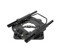 ECUTEE Plateau tournant adaptateur de rotation siège 360° Base de rotation de siège avec glissière de rotation console pivotante, base de rotation de siège à charge lourde en acier pour caravane