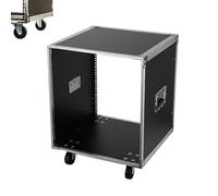 ECUTEE Rack de serveur 19 pouces - Avec roulettes - Pour unité centrale et PC - Technique de scène - 12U - Armoire réseau - Pour salle de serveur, bureau - 500 x 500 x 530 mm