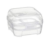 ECVGHD Boîte de rangement transparente à 4 compartiments pour maquillage et séchage des œufs