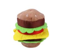 ECVGHD Jouet à mâcher pour chien Jouet couineur en peluche Hamburger Ennui Jouet en os