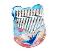 ECVGHD Kalimba Professional Piano à pouce 17/21 touches avec instructions d'étude et marteau d'accordage
