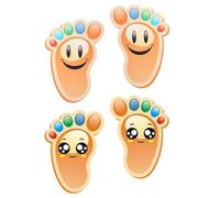 ECVGHD Lot de 15 paires de stickers de sol pour enfants