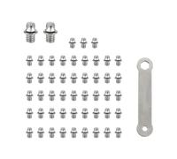 ECVGHD Lot de 50 vis hexagonales pour pédales de vélo de route 4 mm