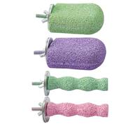 ECVGHD Perchoir antidérapant pour perroquets avec texture à mâcher pour poncer les ongles du bec et des petits animaux de compagnie