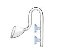 ECVGHD Tuyau de sortie en verre transparent avec ventouses pour aquarium