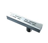 ECwtpndf Caniveau de Drainage pour allée, Kit de Drainage Canal en Acier Inoxydable 304, 1,4 à 8 po Large, passerelle Patio(#4connectors,5x5cm/2x2inch)