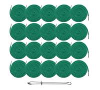 ECwtpndf Cordon de remplacement, Remplacement de cordons serrage, 20 pièces, ronds multicolores avec enfileur facile(Bright Green)
