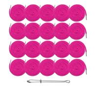 ECwtpndf Cordon de remplacement, Remplacement de cordons serrage, 20 pièces, ronds multicolores avec enfileur facile(Rose Red)