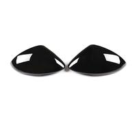 ECZDDEFS Côté Rétroviseur Coque Boîtier Couvercle De Rétroviseur Latéral De Voiture Accessoires pour Alfa pour Romeo pour Stelvio 2017 2018 2019 2020 2021 2022(Glossy Black)