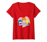 Ed Edd n Eddy The Kanker Sisters T-Shirt avec Col en V