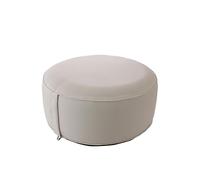 ED ENJOY HOME Pouf d'extérieur Rond Gonflable, Beige Naturel, 55x55cm, avec Housse Collection Jardin Costa