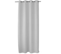 Homemaison Rideau occultant DECO STARS 140x240 cm Blanc 8 œillets argentés Polyester lavable