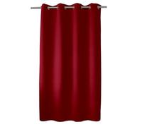 ED ENJOY HOME Rideau Obscurcissant avec Œillets argentés, Rouge, 140x180cm, 100% Polyester, Tissu Certifié Oeko-TEX, Collection Réglisse