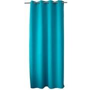 ED ENJOY HOME Rideau Occultant avec Œillets argentés, Bleu Turquoise, 140x240cm, 100% Polyester, Tissu Certifié Oeko-TEX, Collection Réglisse