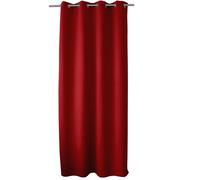 - Rideau uni occultant avec oeillets - 140 x 240 cm - Rouge