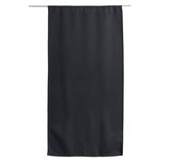 ED ENJOY HOME Rideau Occultant, Passe Tringle, Gris Foncé, 90x210cm, 100% Polyester, Tissu Certifié Oeko-TEX, Collection Réglisse