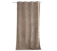 ED ENJOY HOME Rideau Thermique Occultant avec Œillets, Beige Naturel, 140x260cm, 100% Polyester, Velours, Doublure Polaire, Collection Velvet