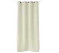 ED ENJOY HOME Rideau Thermique Occultant avec Œillets, Ecru, 135x240cm, 100% Polyester, Velours Tramé, Doublure Polaire, Collection Nordica