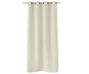 ED ENJOY HOME Rideau Thermique Occultant avec Œillets, Ecru, 135x240cm, 100% Polyester, Velours Tramé, Doublure Polaire, Collection Nordica