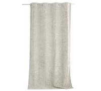 ED ENJOY HOME Rideau Thermique Occultant avec Œillets, Ecru, 140x260cm, 100% Polyester, Velours, Doublure Polaire, Collection Velvet