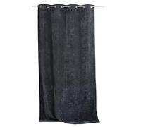 ED ENJOY HOME Rideau Thermique Occultant avec Œillets, Gris Foncé, 140x260cm, 100% Polyester, Velours, Doublure Polaire, Collection Velvet