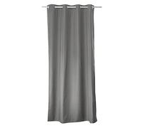 ED ENJOY HOME Rideau Thermique Occultant Gris Clair 135×240 cm, Œillets Métal, Anti-Chaleur, Anti-Froid, pour Chambre et Salon