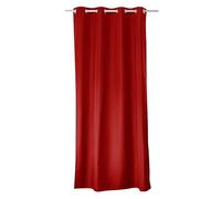 ED ENJOY HOME Rideau Thermique Occultant Rouge 135×240 cm, Œillets Métal, Anti-Chaleur, Anti-Froid, pour Chambre et Salon