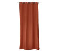 ED ENJOY HOME Rideau Thermique Occultant Terre Cuite 135×240 cm, Œillets Métal, Anti-Chaleur, Anti-Froid, pour Chambre et Salon
