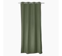 ED ENJOY HOME Rideau Thermique Occultant Vert Gris 135×240 cm, Œillets Métal, Anti-Chaleur, Anti-Froid, pour Chambre et Salon