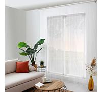 ED ENJOY HOME Voilage Moustiquaire, 140x240cm, Blanc, 100% Polyester, Passe Tringle 8cm, Protection Contre Les Moustiques, Collection Moustik