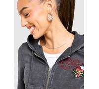 Ed Hardy Sweat à capuche Zippé Flame Tiger - Noir L