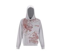 Ed Hardy Sweat-shirt 'Battle Dragon' gris / rouge, Taille L