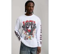 Ed Hardy T-Shirt '1971 Tattoo Eagle' rouge sang / noir / blanc, Taille M