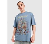 Ed Hardy T-shirt Diamante Dragon - Bleu L